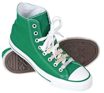 12 Clips Para Cordones Pin Agujetas Flores - Imagen 2